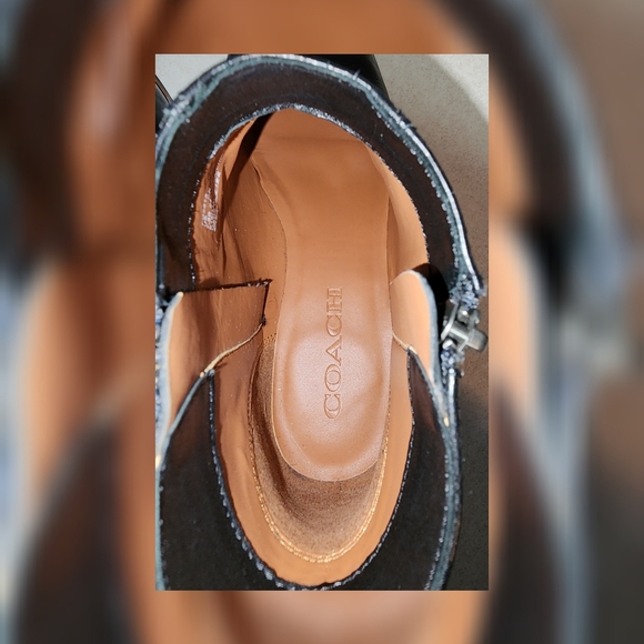 COACH Leather Dani Ankle Booti 7.5 New!!! - Picture 8 of 13